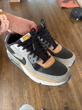 Nike Multicolor Air Max Sneakers in Black, Gray, Tan & Yellow